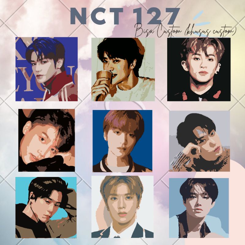 

Paint By Number [NCT 127] | Painting Kit Kanvas | Kit lukis + freebies | Paint by Numbers NCT | Paint number NCT