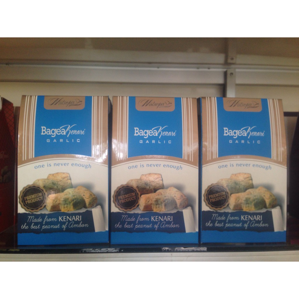 

Bagea Kenari Garlic Merk Natsepa Produk Premium