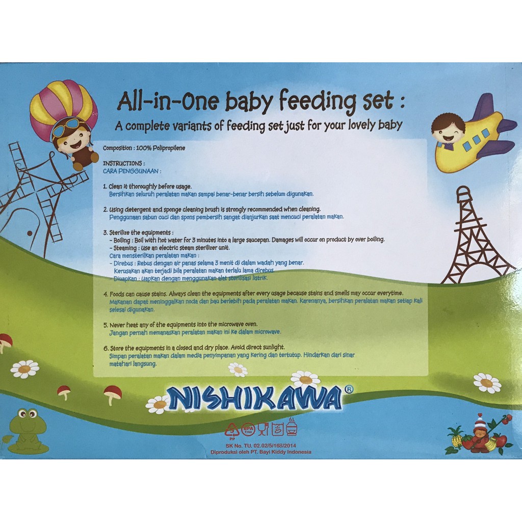 SET Kado/Paket Hadiah Bayi Baru Lahir NISHIKAWA/Baby Gift Set Hampers Feeding Set Tempat Makan