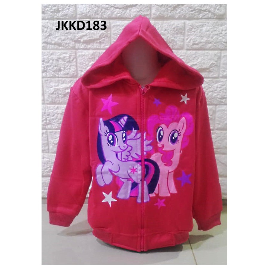 Jaket Anak Perempuan Little Pony Twilight &amp; Pinkie Pie - JKKD182 - JKKD183 - JKKD184