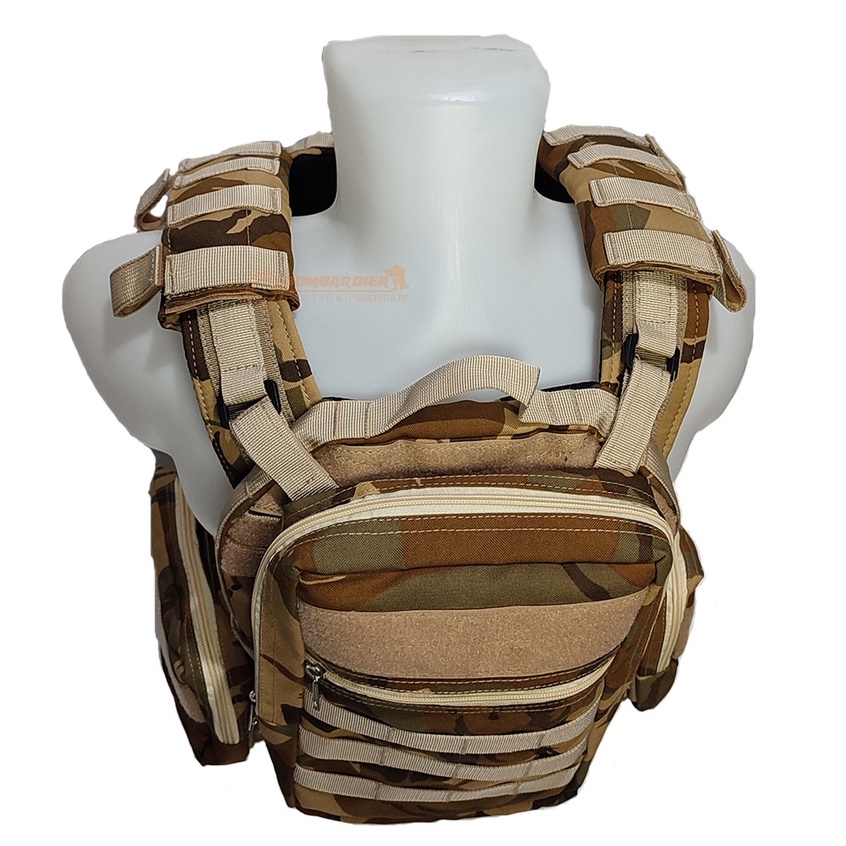 Rompi Body Vest Tactical | Body Vest Tactical | Body Vest Polisi | Rompi Pelindung Dada loreang Cream baru