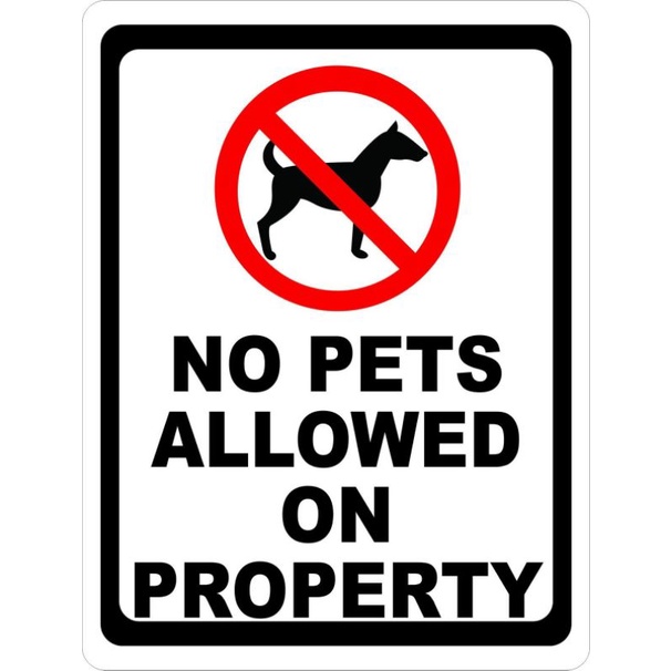 

Stiker No Pets Allowed A3 Sticker No Pets Allowed Stiker Hewan Dilarang Masuk Stiker Dinding Stiker