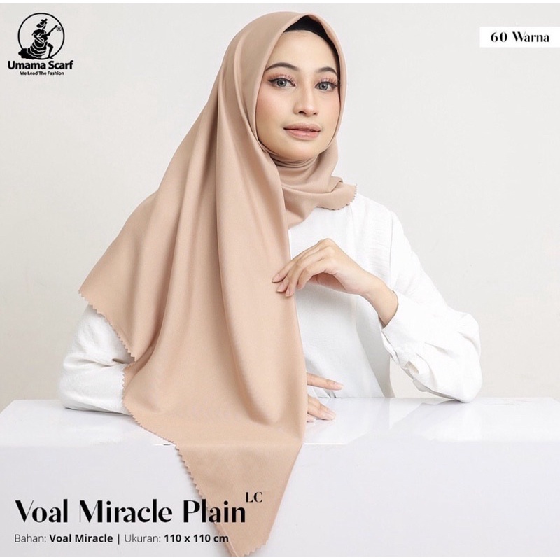 [ PART 1 ] SEGIEMPAT VOAL MIRACLE PLAIN LASER CUT UMAMA SCARF / SQUARE VOAL LC PREMIUM TERMURAH