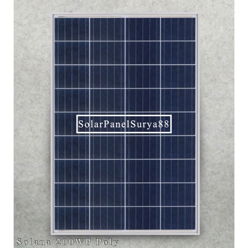 Jual Solar Panel Surya Solarcell PV Solana Poly 200WP 200wp ...