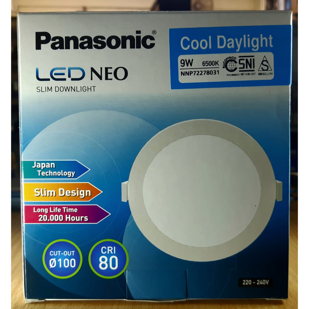 Downlight Panel Panasonic NEO Slim 9 watt