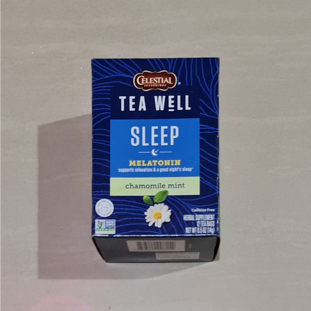 Celestial Seasoning Tea Well Sleep Melatonin Chamomile Mint 12's 14 Gram