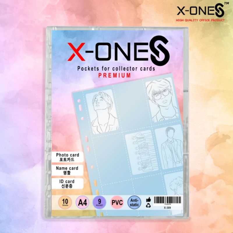 POCKET PHOTOCARD X-ONE/POCKET BINDER INNER SLEEVE A4/1 PAK ISI 10 SHERT