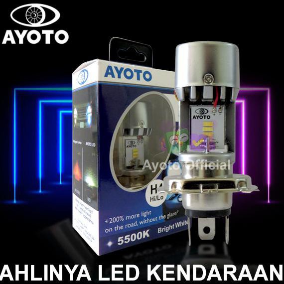 Lampu Led Utama Motor Mobil Ayoto M4A H4 Ac Dc Pnp 30 Watt