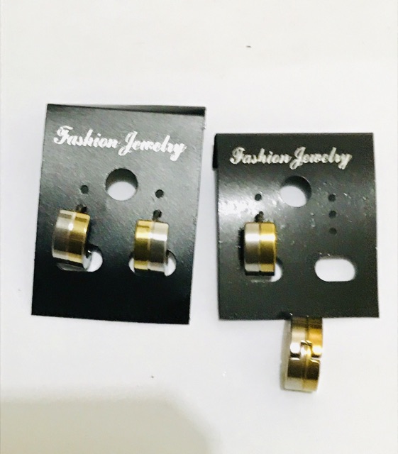 Anting titanium kombinasi warna / titanium /anting