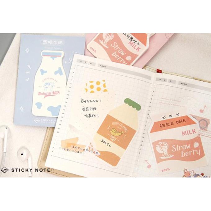 

Note Memo Sticky Memo Kawai Drink 40 Lembar 320-363