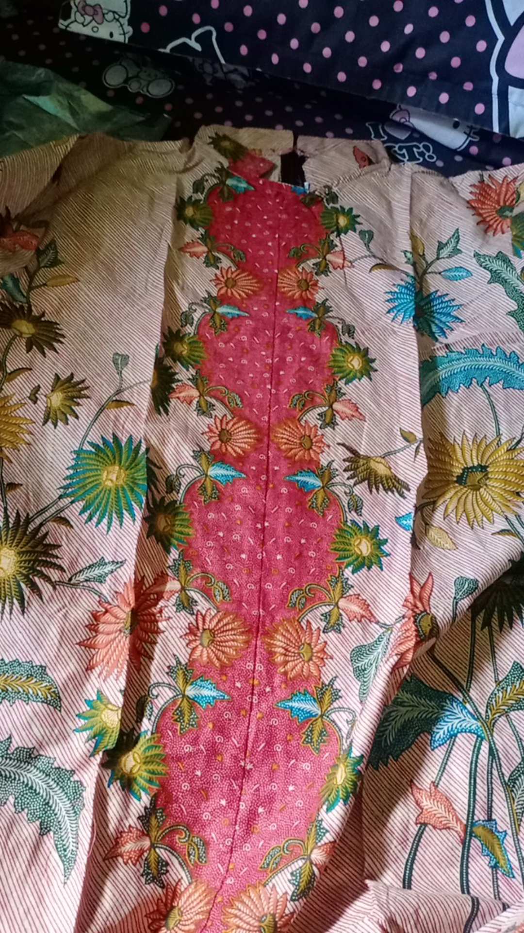 Batik Tunik Shibori Jumputan Terbaru Size S-3l / Hrb026 Yelbor Navbor / Biru Putih / Original..