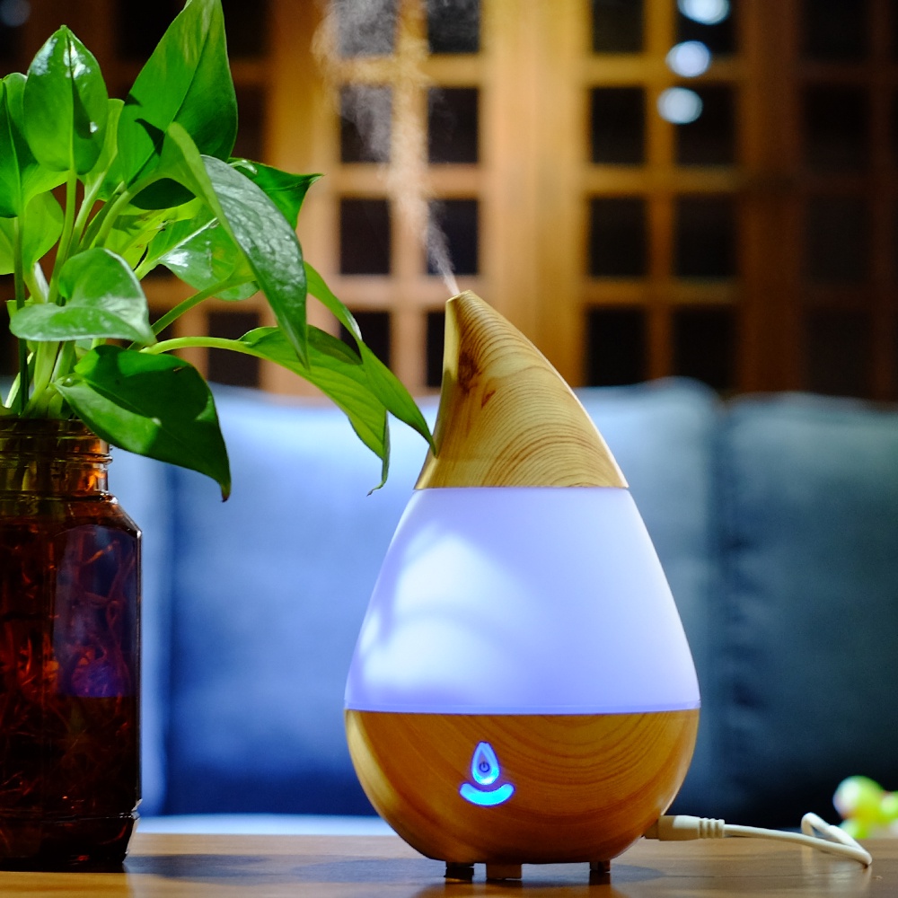 Taffware Air Humidifier Aromatherapy Oil Diffuser Wood Design 235ml