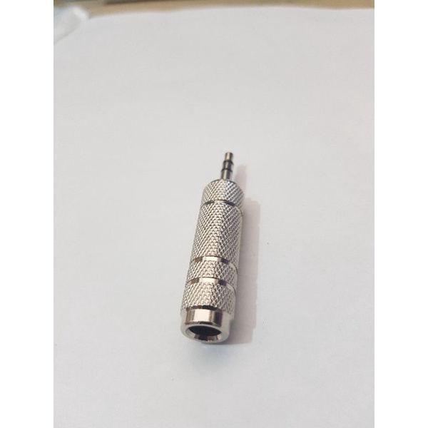 CONVERTER AUDIO 6.5MM AUX TO 3.5MM STEREO - JACK COVER BESAR KE KECIL