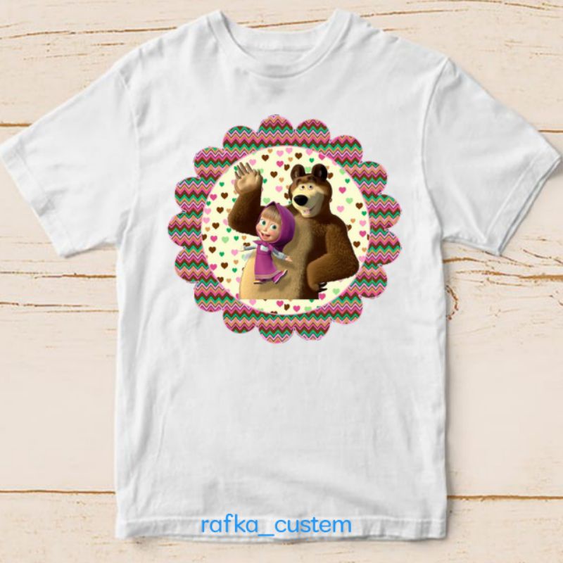baju marsha en the bear baju anak gambar custem marsha en the bear