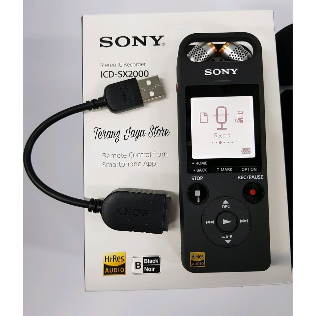 Voice Recorder Sony ICD-SX2000 Hi-Res Audio .Asli. Perekam  lop9