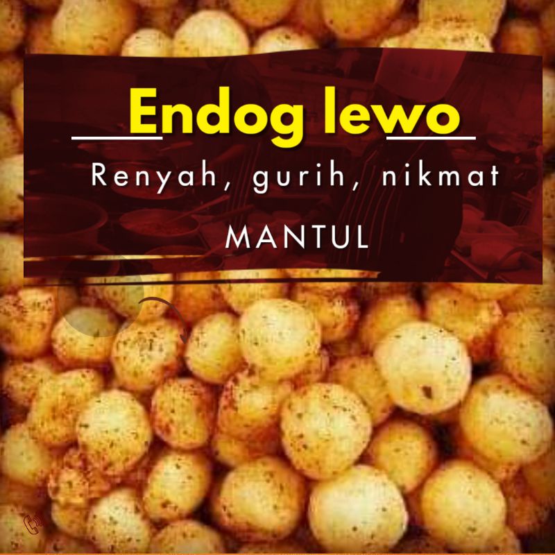 

ENDOG LEWO 500gram Emplod Cimol Kering