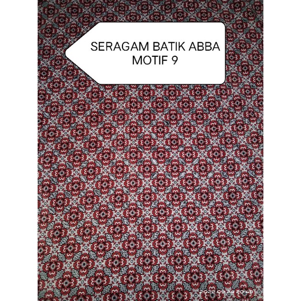 Batik TK SD SMP SMA Khusus Pre Order Pilih motif dan Sablon Logo