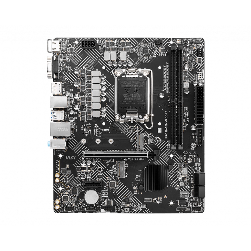 MSI MOTHERBOARD PRO H610M-G DDR4 Intel H610 LGA 1700 M-ATX