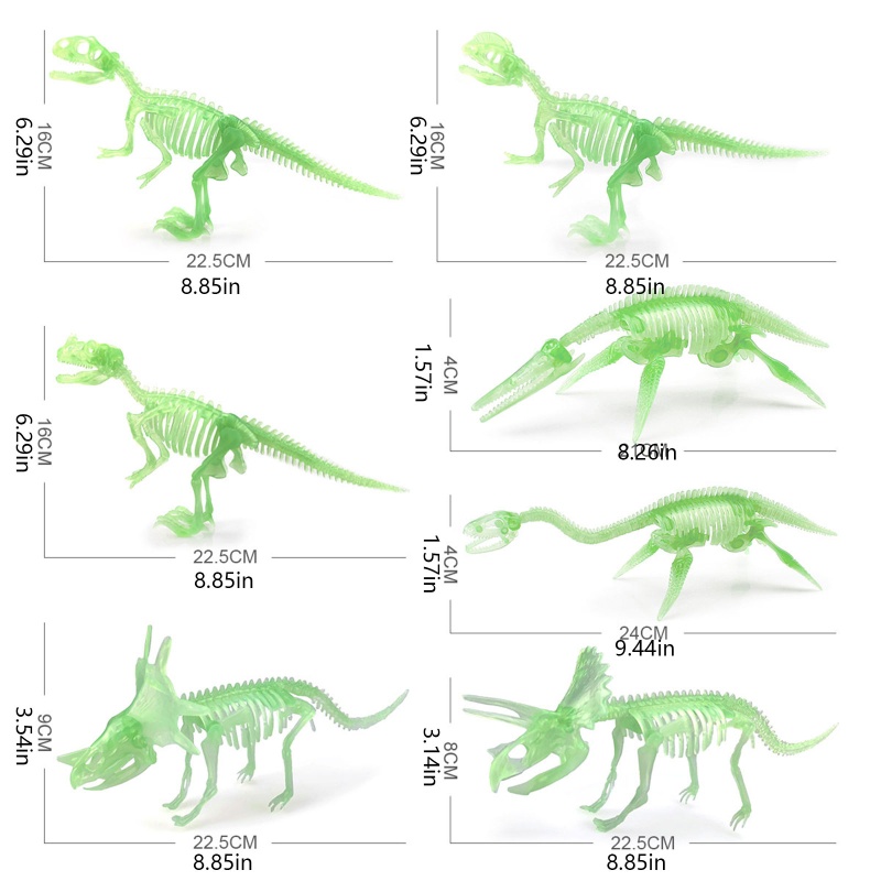 Mary Mainan Bangunan Model Kerangka Dinosaurus Figurine Mini Untuk Kolektor Hobi Anak