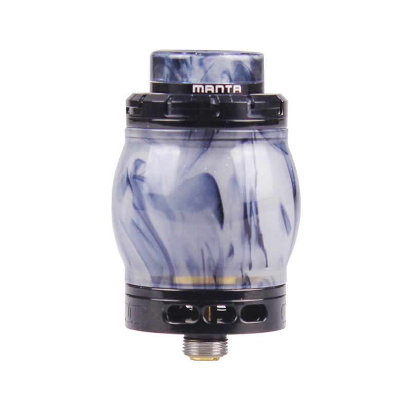 Advken Manta 24 RTA Atomizer - RESIN BLACK [Authentic] Indojaya