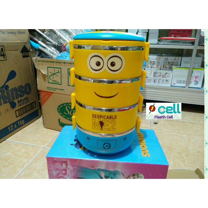 Lunch Box / Rantang 4 Susun Karakter Minion