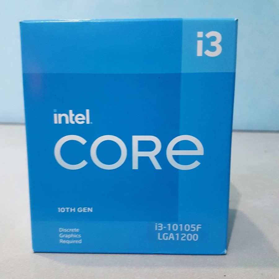 Processor Intel Core i3 10105F 3.7Ghz Box LGA1200 - New Garansi Resmi intel Gen 10