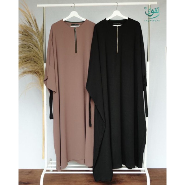 Taqwawear - Hanna By Taqwawear Ready Cocoa size XL bahan Marzan ( Gamis Saja )