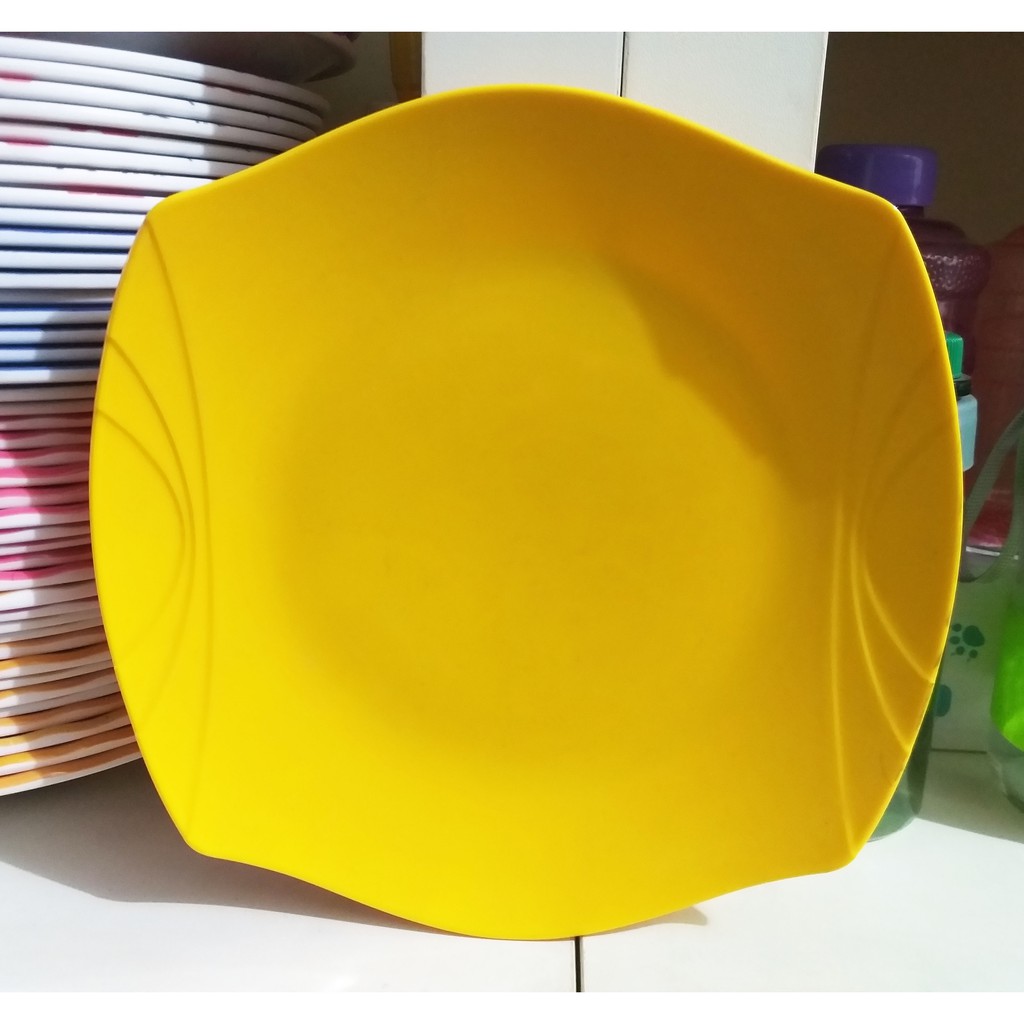 Piring Saji Melamin Persegi / Piring Melamin / Piring Persegi / Piring Makan