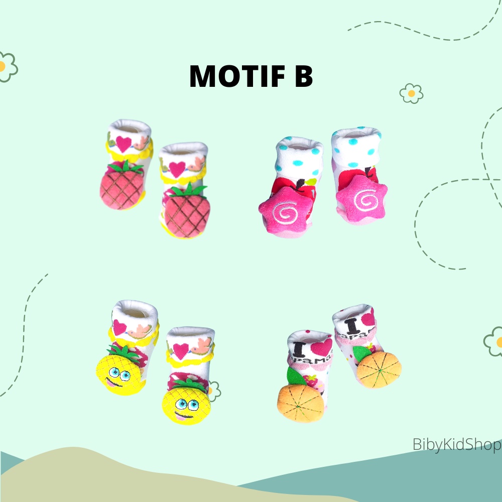 Kaos Kaki Bayi Lucu Boneka 3D Aksesoris Anak Laki Cowok Perlengkapan Baru Lahir Anak Murah Karakter
