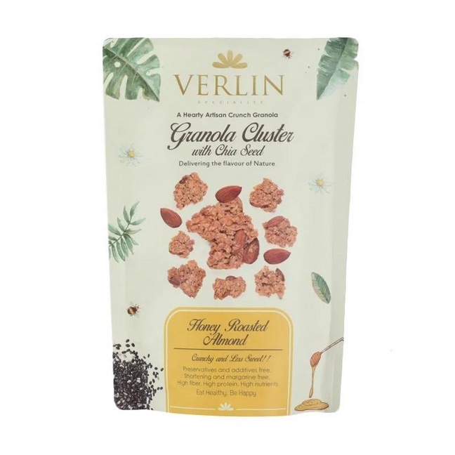 

Verlin Granola Cluster Honey Roasted Almond 150Gr