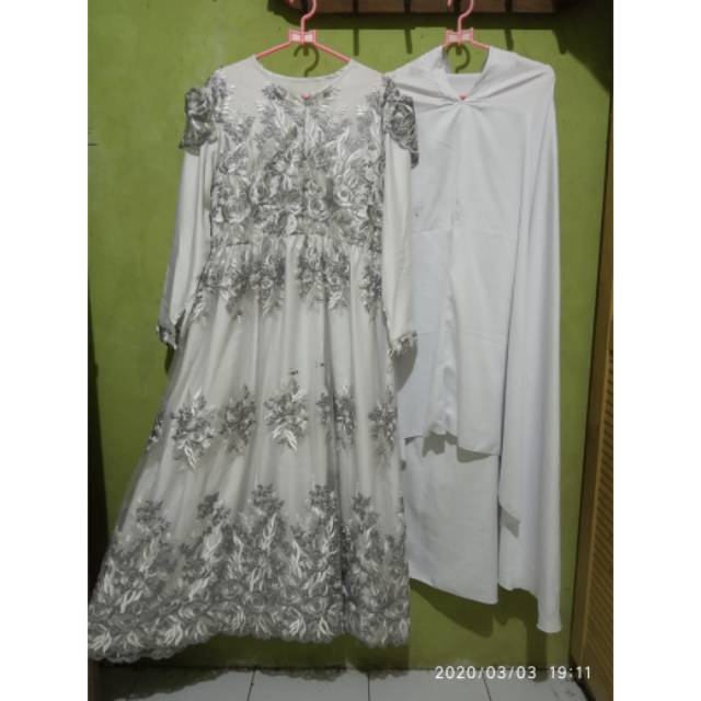 Set Gamis Walimah Preloved