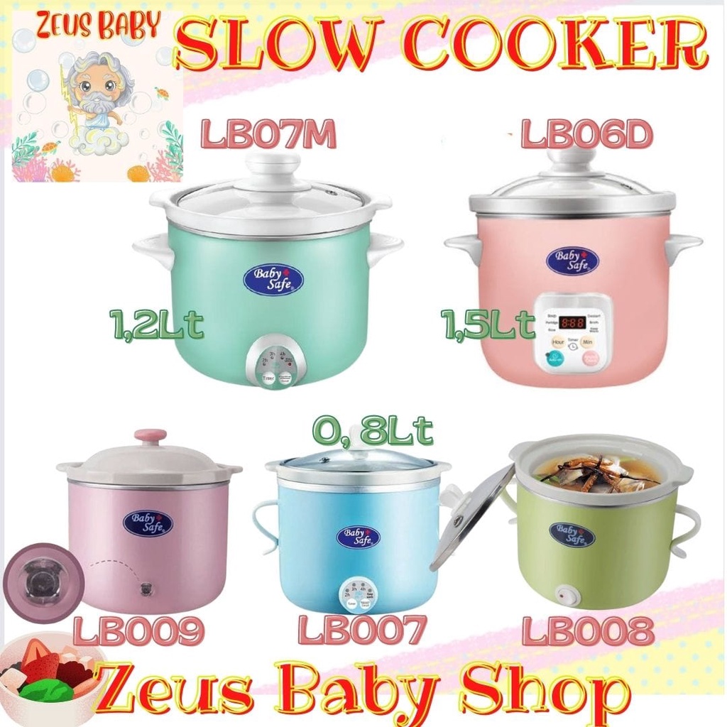 BABY SAFE Slow Cooker LB006 / LB06D / LB007 / LB07M / LB008 / LB009 BabySafe