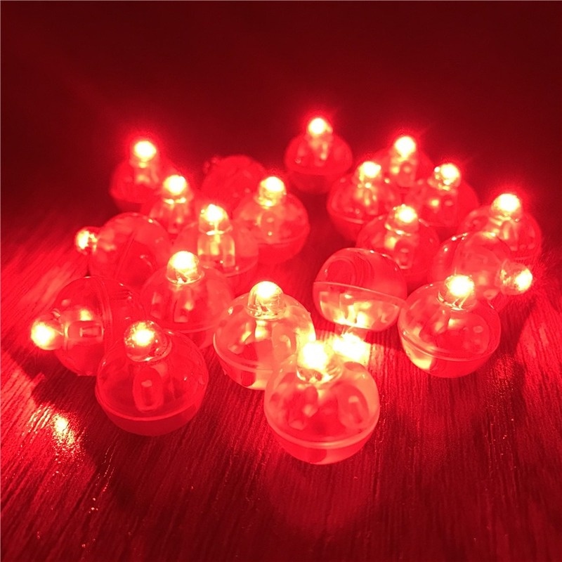 10pcs Flash Ball Lampu Untuk Pesta Ulang Tahun Pernikahan Natal Dekorasi Mini Tahan Air Flash Luminous Led Balon Lampu Hias