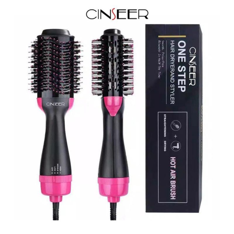 CINSEER ONE STEP HAIR DRYEER AND STYLER (sisir pengering, pelurus & curly)