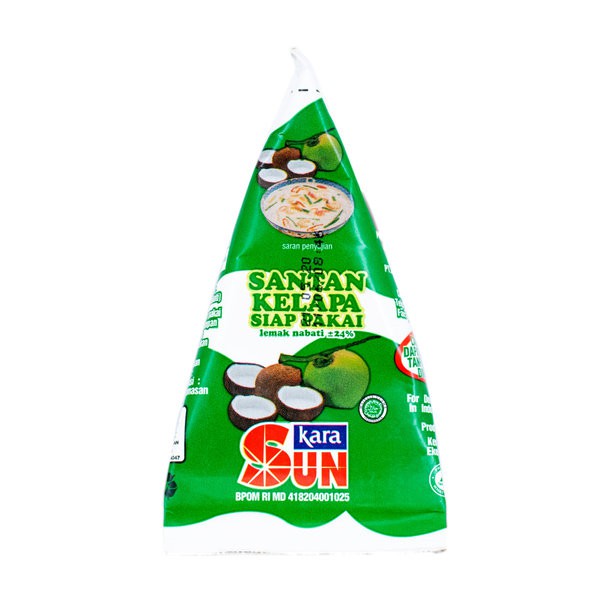 

KARA SUN Santan Kelapa Cair 65ml Siap Pakai - Instant Coconut Milk Kemasan Segitiga 65 ml