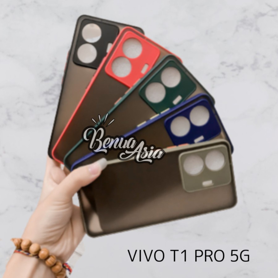 CASE MATTE FULL COLOUR VIVO T1 PRO 5G SOFTCASE - FA
