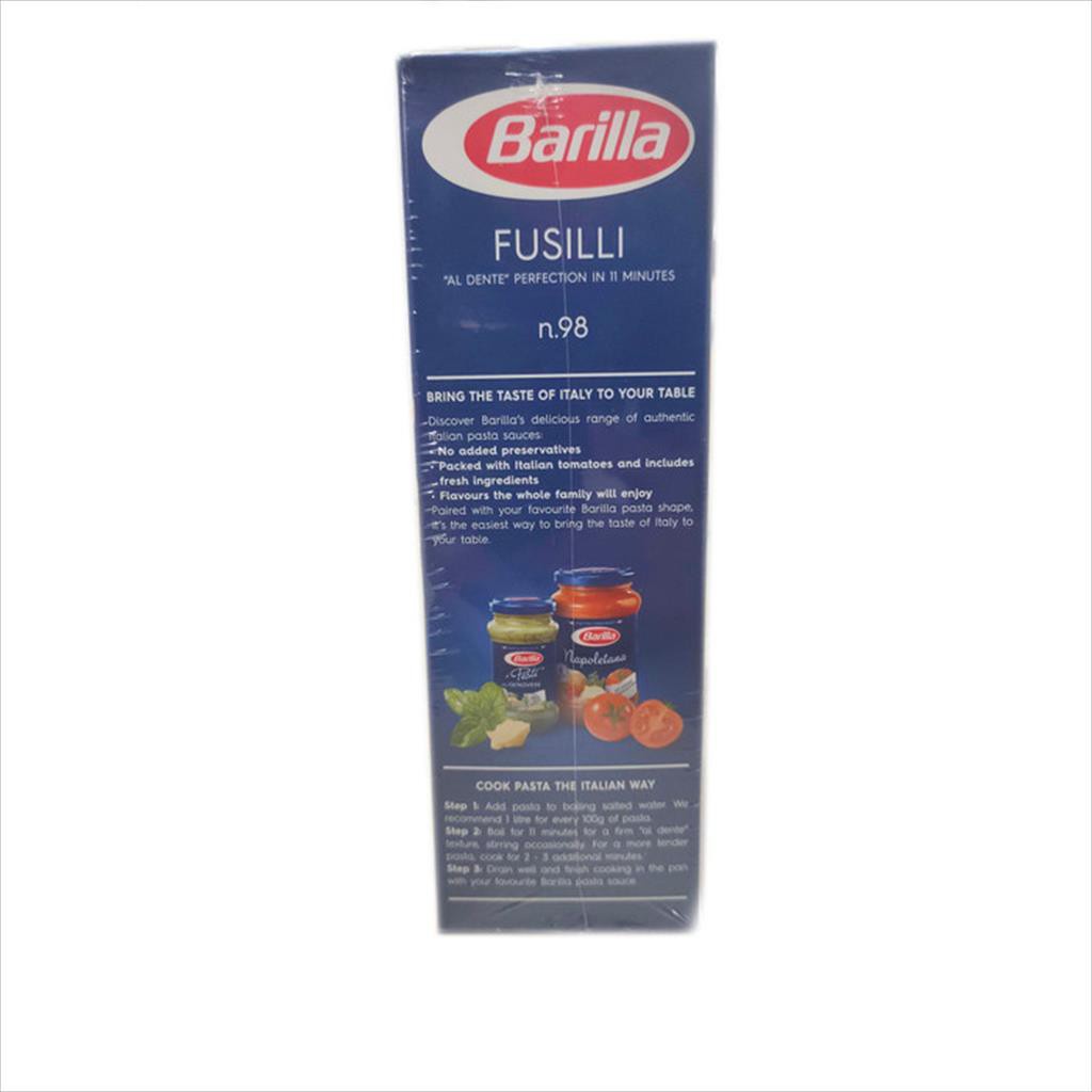 BARILLA FUSILLI 500 GR - PASTA FUSILI HALAL PREMIUM IMPORT ITALIA