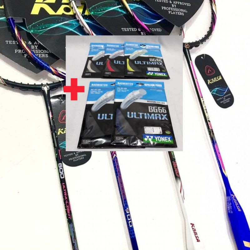 RAKET BADMINTON KANSA ULTRA LIGHT 600 / 700 / 800 / 900 ORIGINAL 10U