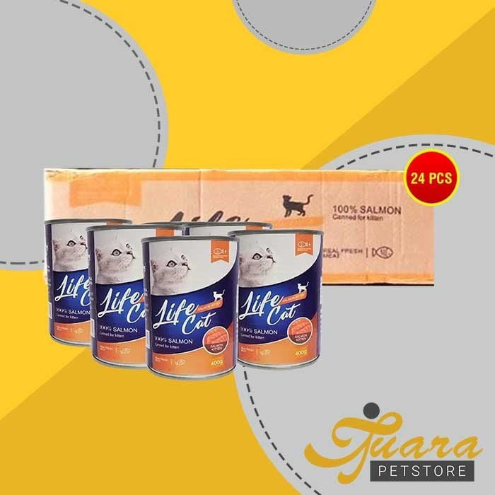 Makanan Basah Kucing Wet Food Kaleng Life Cat Grosir Dus 24 PCS 400GR