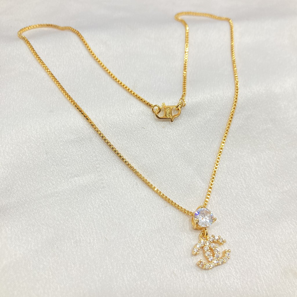 [NOIN] Kalung Koye Permata Lapis Emas 18K Aksesoris Wanita KLE-012