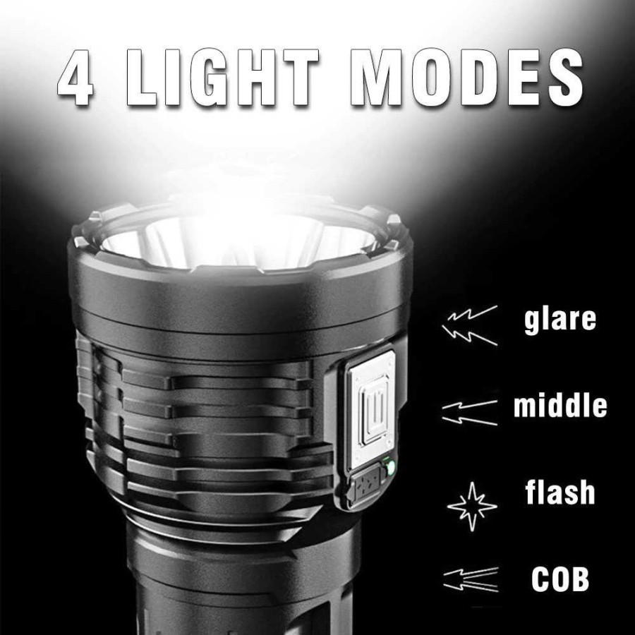 COD SENTER LED FLASHLIGHT WATERPROOF USB RECHARGEABLE XPE+COB S11 CAHAYA PUTIH / SENTER TANGAN MULTIFUNCTIONAL FLASHLIGHT S11 CAHAYA PUTIH