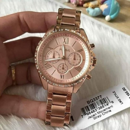 Jam Fossil Modern courier Rosegold BQ3377