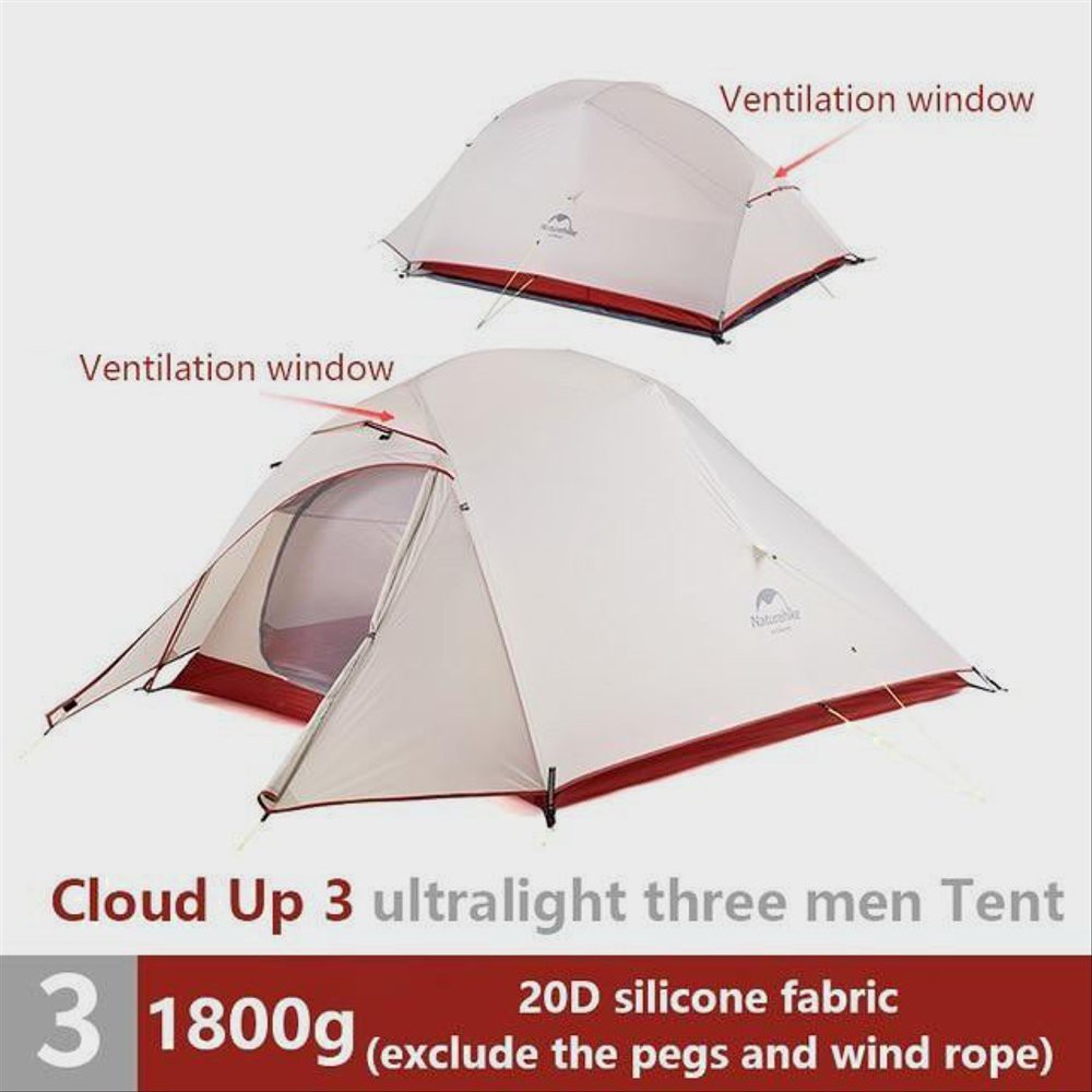 Tenda Naturehike CLOUD UP 3 Silnylon 20D UPGRADE VERSION -