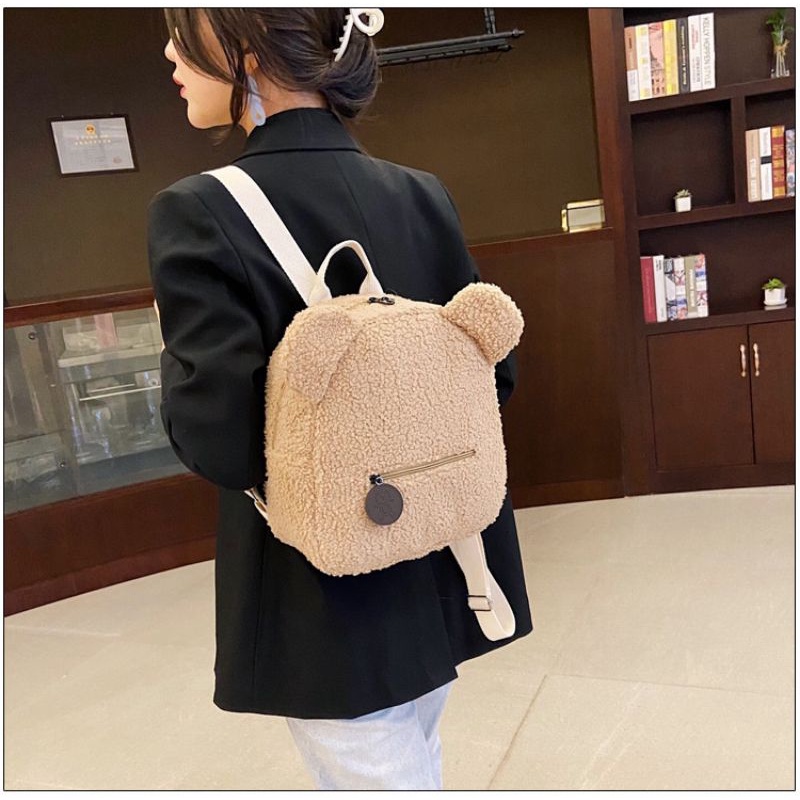 CLEARANCE SALE 1.0 [LOGU] Tas bulu panda, tas backpack panda, tas bulu ransel