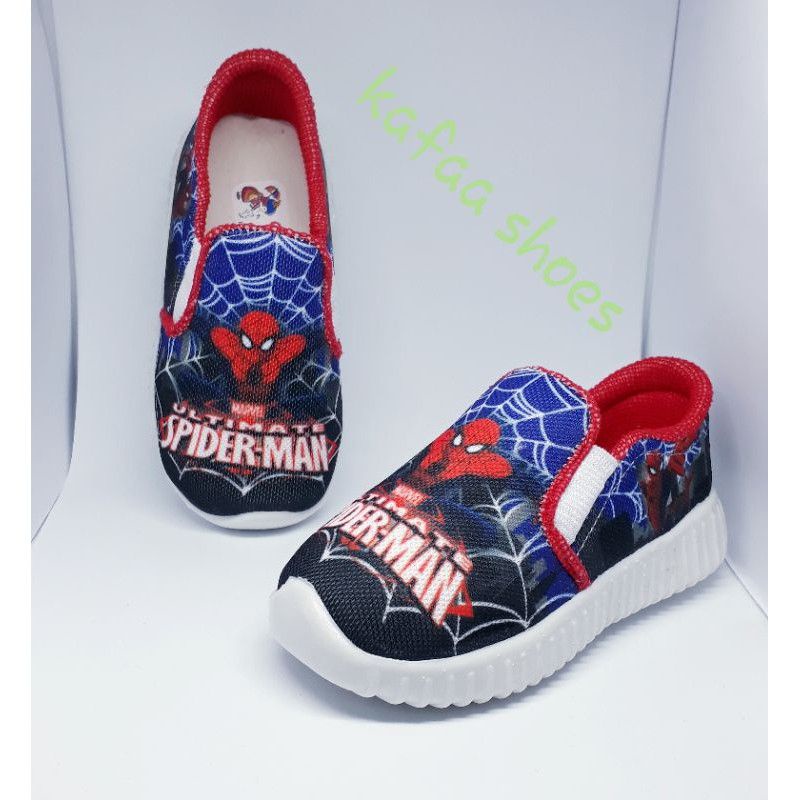 Sepatu Anak Laki Laki Slip On Spiderman Usia 1 2 3 4 5 Tahun