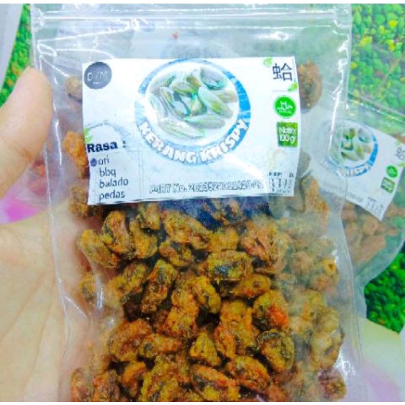 

kerang crispy 50gr , kerang crispy , kerang krispy , babycrab crispy , babycrab tanpa supit , camilan , camilan babycrab , camilan seafood , snack seafood , camilan lezat , snack lezat , babycrab