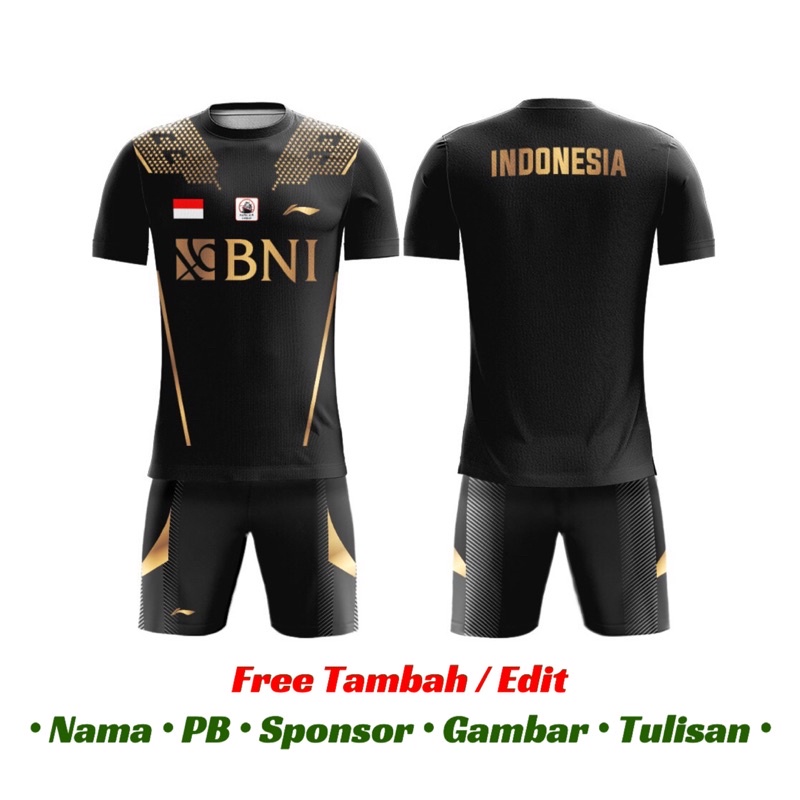 Jual Jersey Setelan Bulutangkis Badminton Custom Baju Kaos