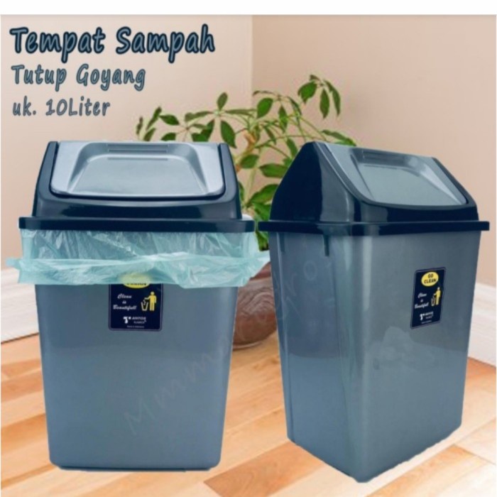 Tempat Sampah Komet 10 Liter 10L Tempat Sampah Plastik Goyang Bak Sampah Kotak Sampah Tong Sampah Ke