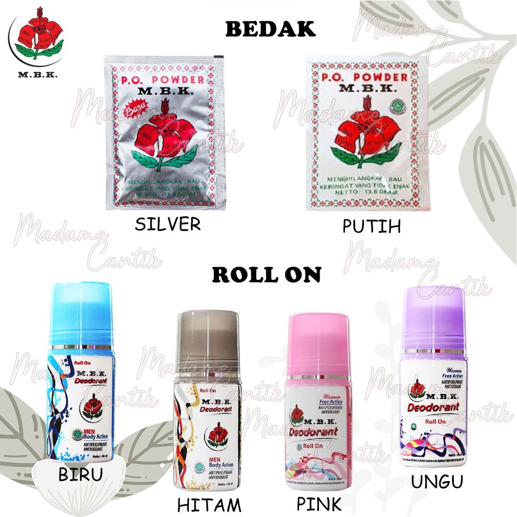 ✿ MADAME ✿ MBK BEDAK DEODORANT SUPER SILVER PUTIH - DEODORANT ROLLON KETIAK MBK