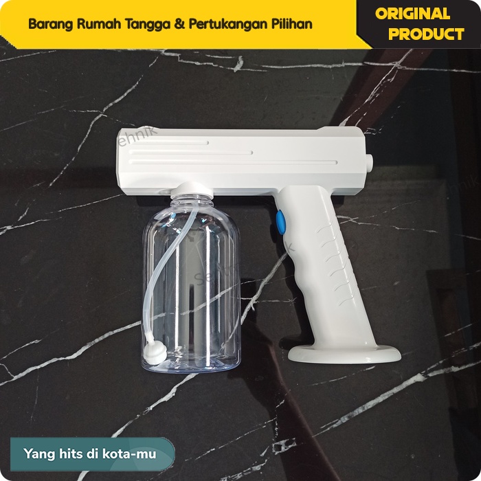 Alat Nano Spray Gun Disinfektan Sprayer Elektrik Portable UV Sterilizer Antivirus Perlengkapan Lebaran Idul Fitri